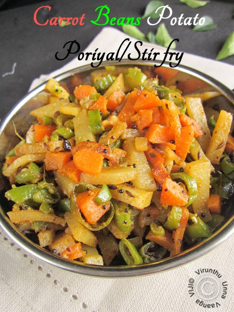 carrot-potato-poriyal