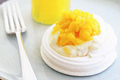Meringue nests with mango and ginger cream desserts recipes Meringue nests with mango and ginger cream desserts recipes