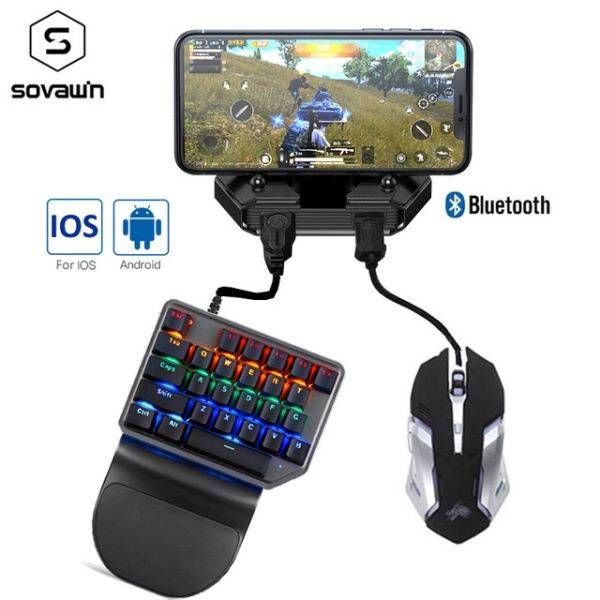 Mobile Controller Gaming Keyboard Mouse Converter For IOS iPad to PC