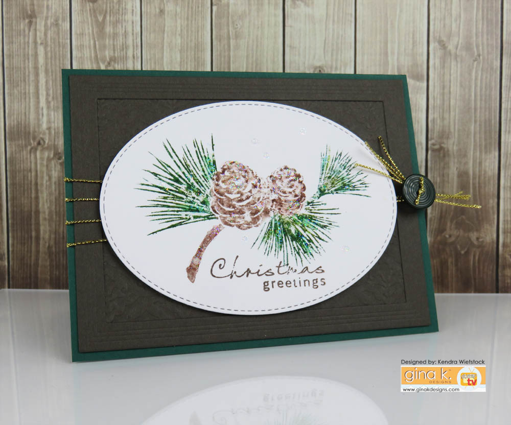Kendra's Paper Creations Gina K Christmas Inspiration Day 3 & Festive Coloring Tutorial