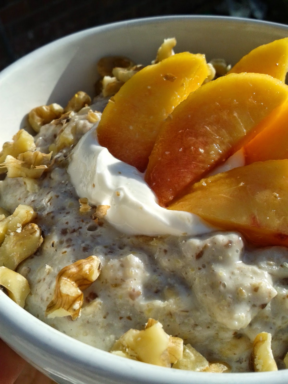 The Edible Whims Of An English Daydreamer Peaches and Cream Stove top