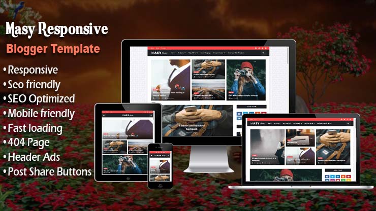 Masy Responsive Blogger Template Masy Responsive Blogger Template