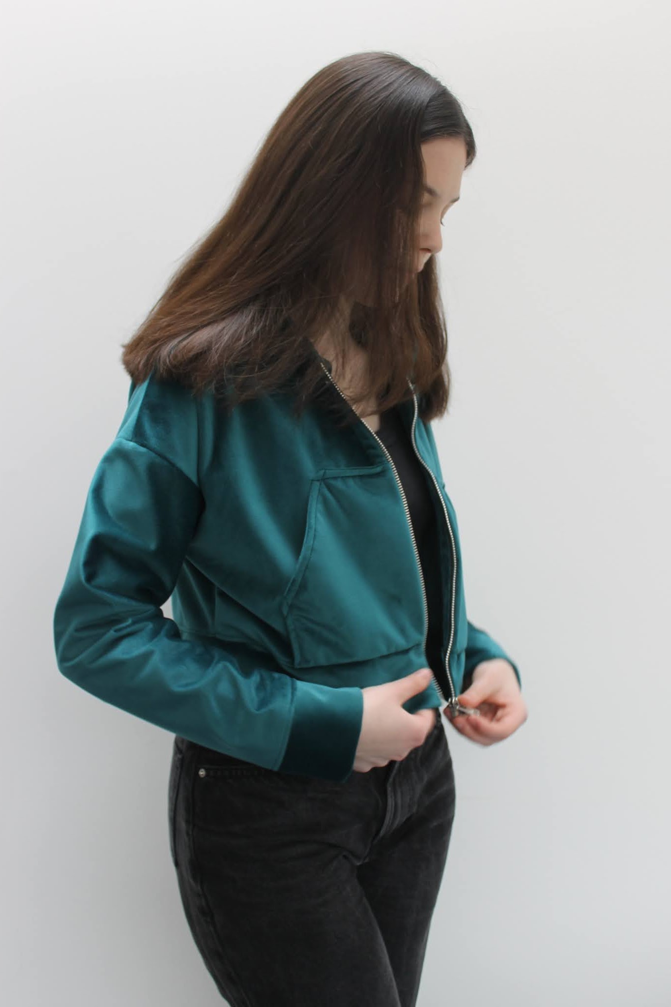 Lets Get Sewing Making a velour zipup jacket