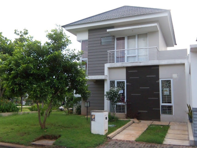 Model rumah minimalis 2 lantai tampak depan