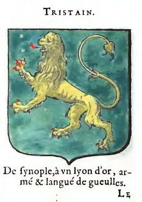 Le blason des armoiries par Jérôme de Bara (extrait) . édition : Degabiano, 1604. Google Books (https://books.google.fr/)