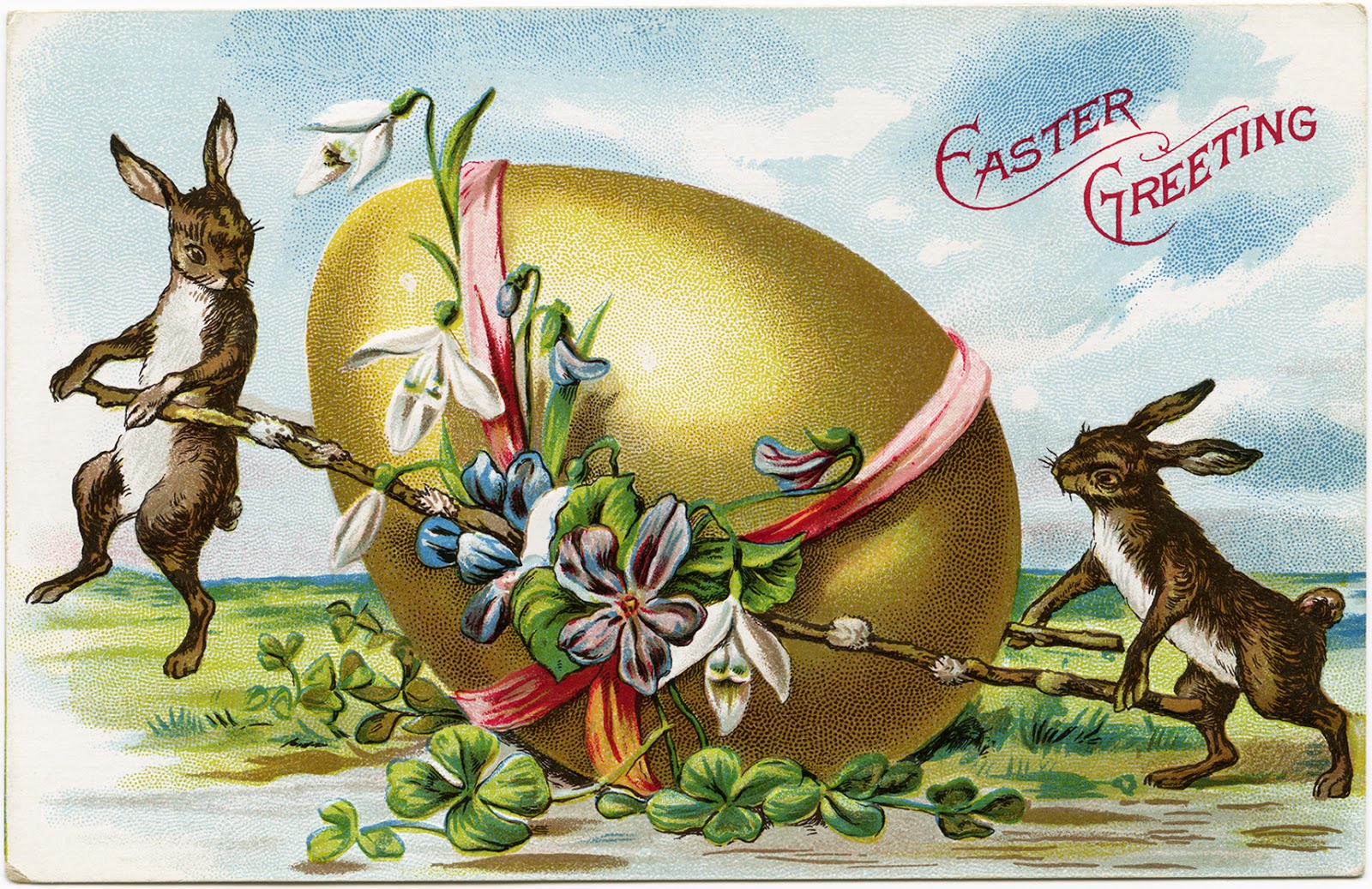 Darkness Visible: Freaky Easter Cards: Bizarro Victorian Holiday