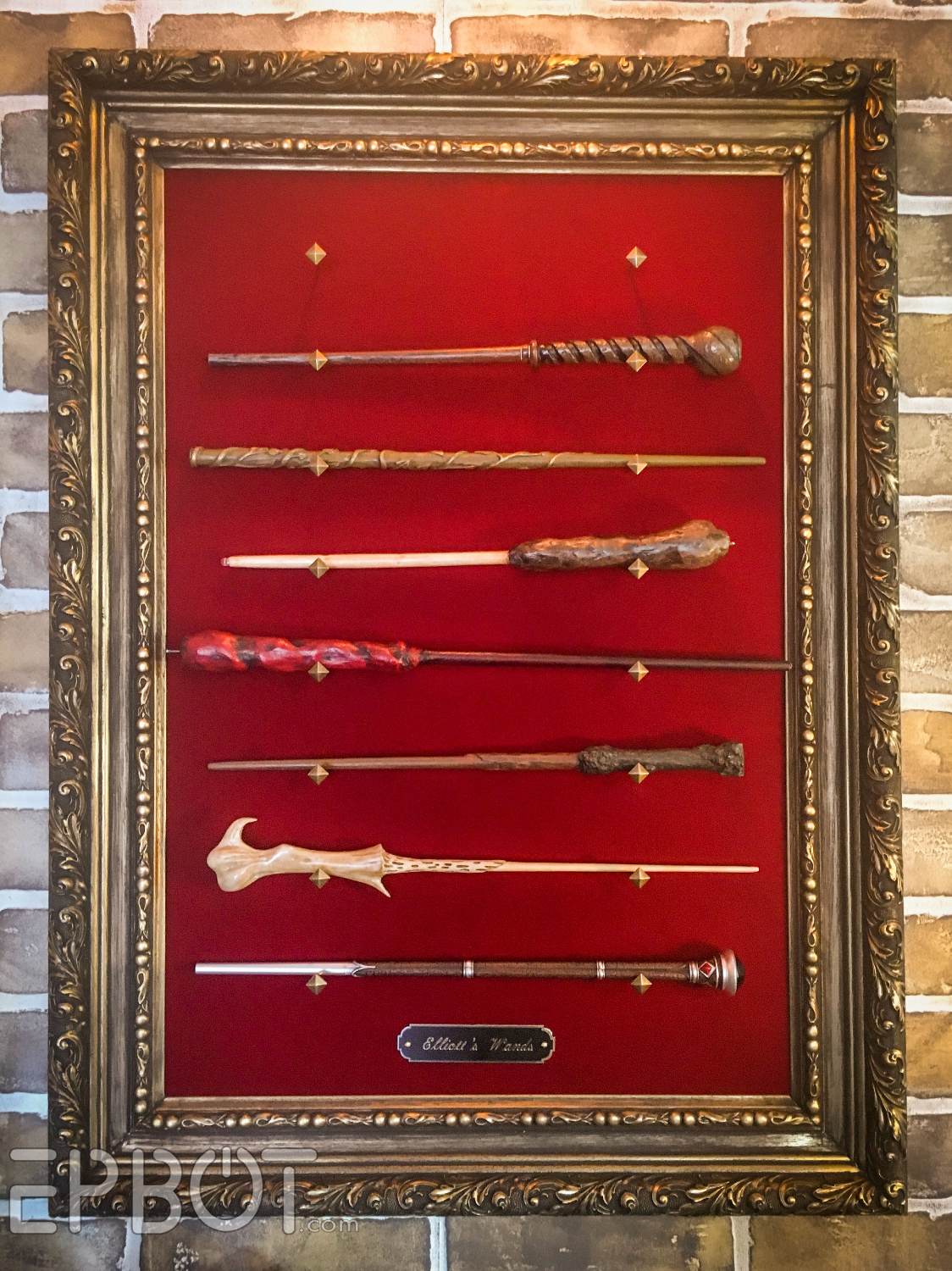 EPBOT Make Your Own Framed Wand Display Perfect for Wizarding World