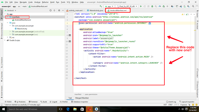 How to turn website into app using Android studio (URL to App)