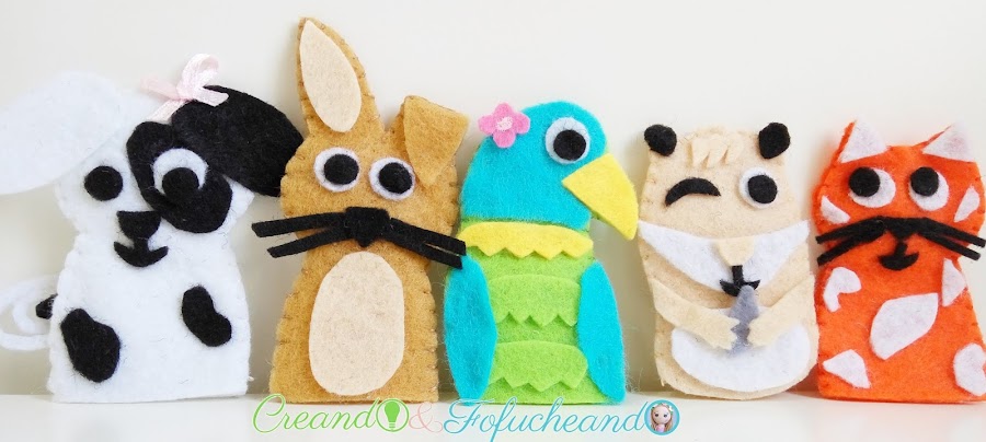mascotas-de-fieltro-Titeres-de-dedo-muy-faciles-en-fieltro-mascotas-creandoyfofucheando