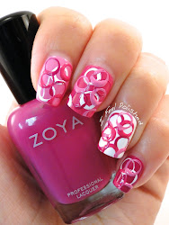 cancer breast nails awareness nail circle tutorial straw pretty happy different