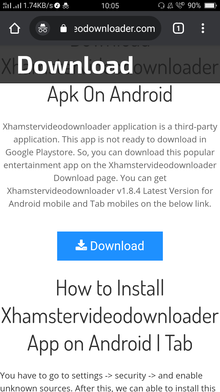 Pc Xhamstervideodownloader windows apk for 10