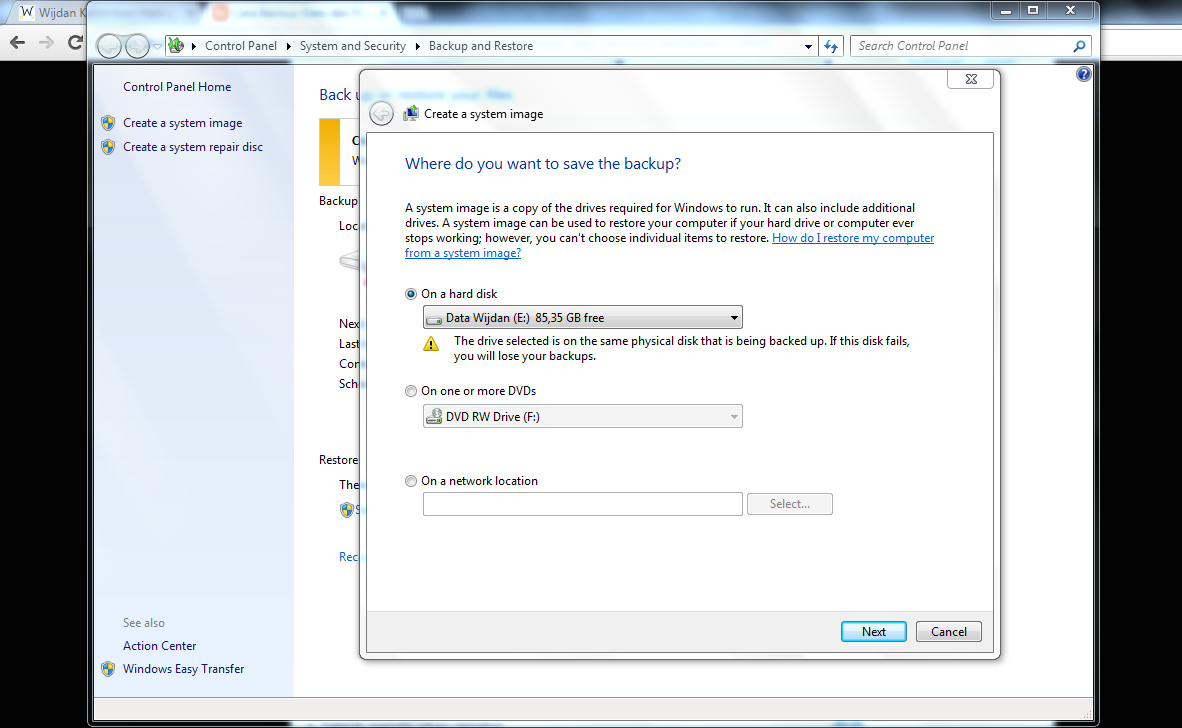 Cara Backup data pada Computer Windows 7 dengan Benar Wijdan Kelistrikan