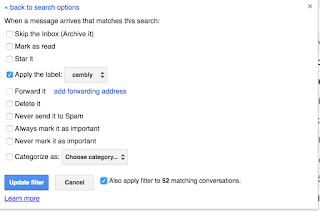 gmail filter options