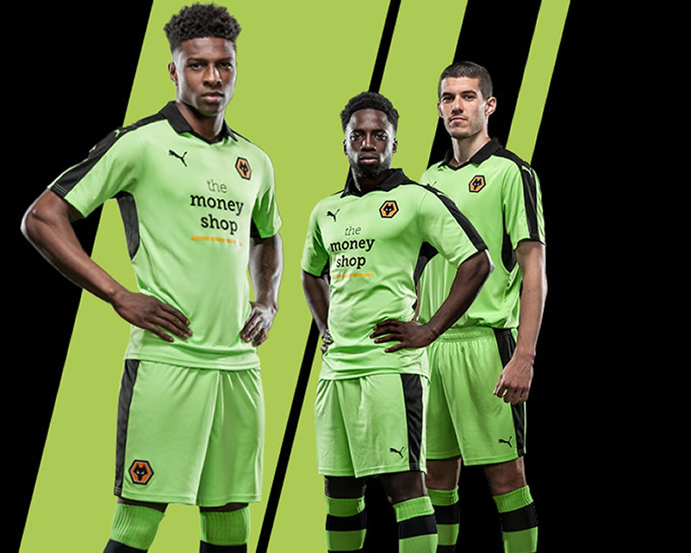 Wolverhampton Wanderers 1617 Home and Away Kits Released Footy Headlines