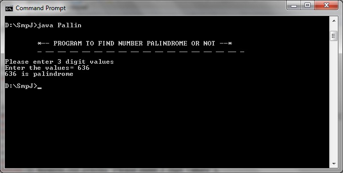 General Coding: Number Palindrome or not