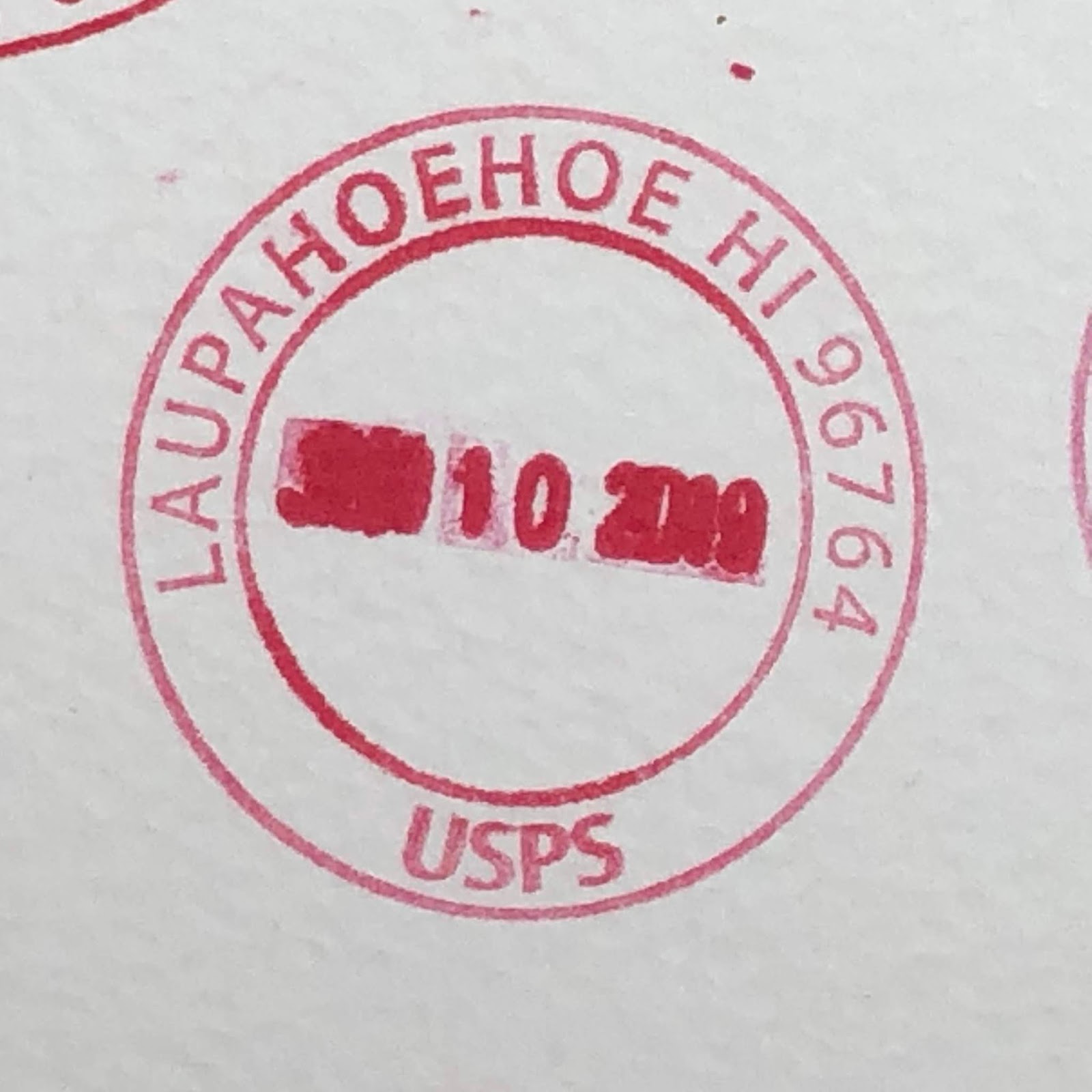 Postal Tour 2019 Laupahoehoe, HI 96764