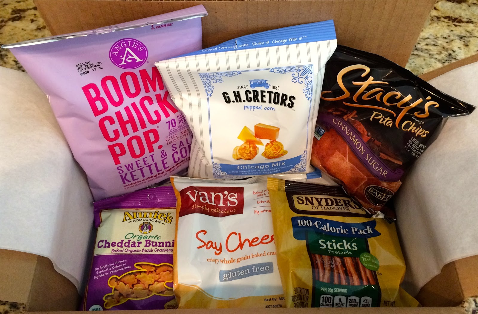 Amazon Snack Sample Box May 2016 Blue Skies for Me Please