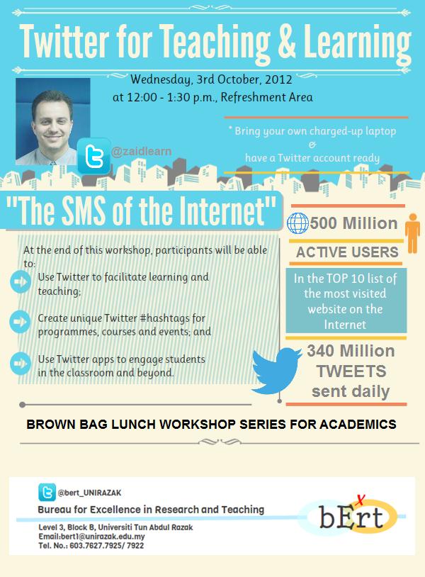 ZaidLearn: Twitter for Learning at Unirazak!