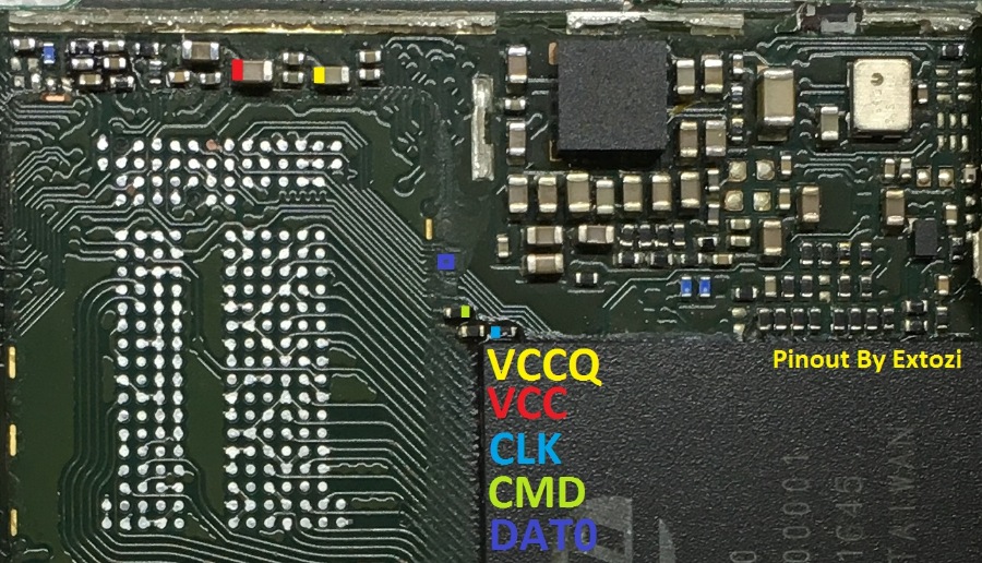 Honor 6X BLNL21 emmc isp pinout