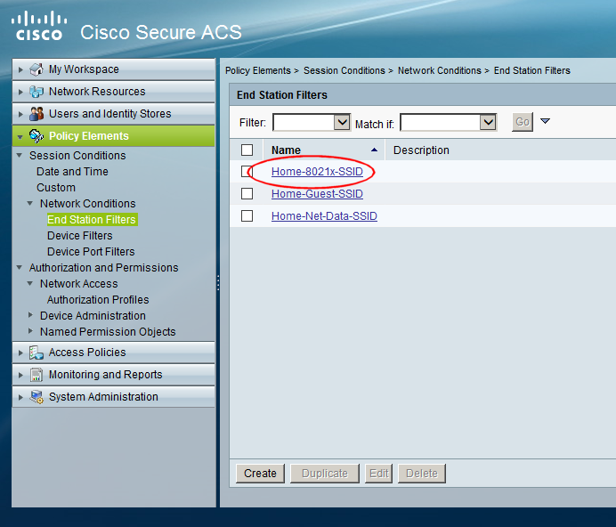 Cisco ACS Policy on SSID Name