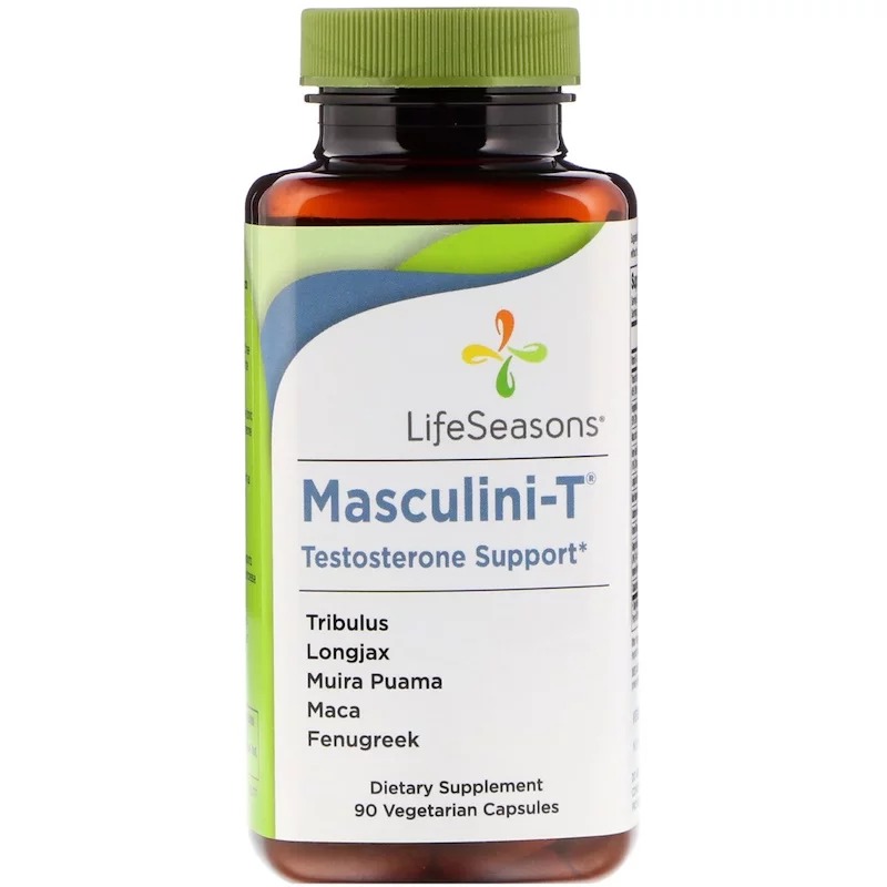 LifeSeasons, Masculini-T, тестостероновая поддержка, 90 вегетарианских капсул