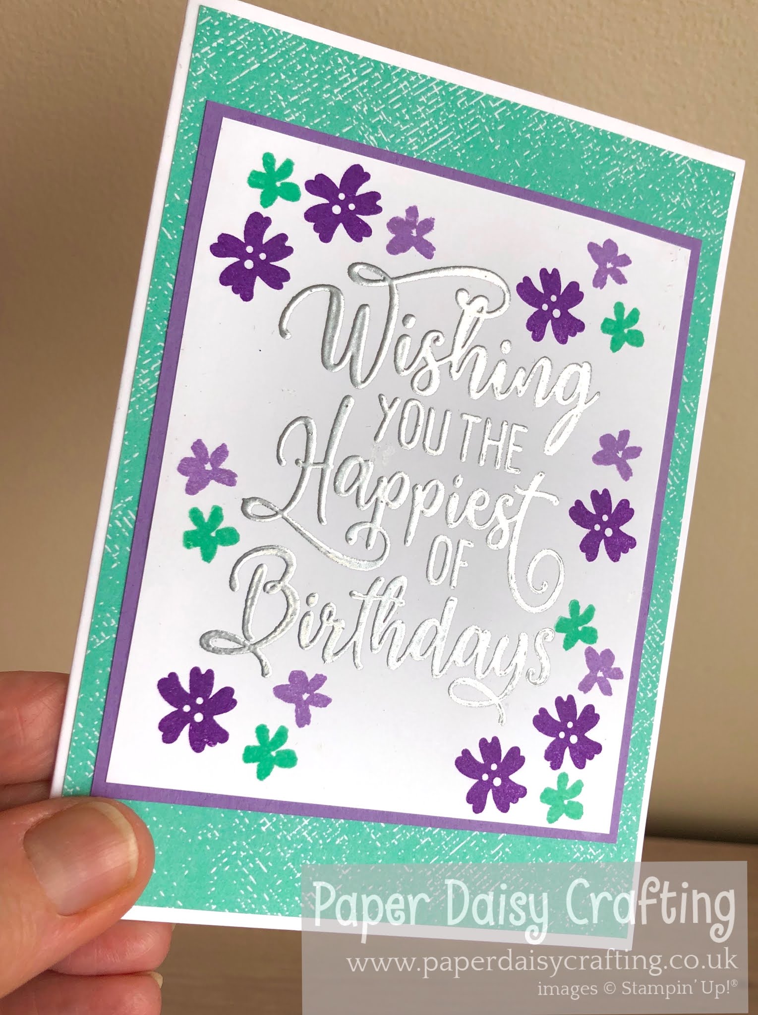 Paper Daisy Crafting Happiest of Birthdays Card video tutorial
