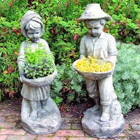 Estatuas de niños para el jardín