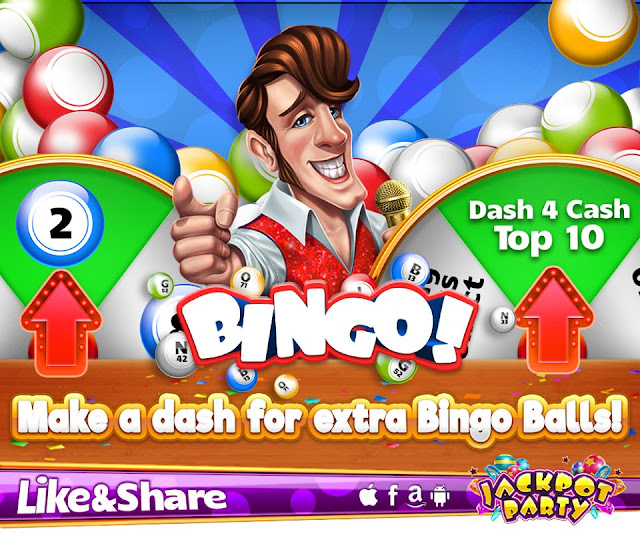 Jackpot Party Casino Place in Dash4Cash today!