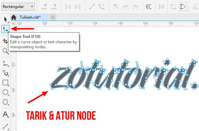 Cara Edit Tulisan Teks Agar Bisa Dibentuk Di Coreldraw Zotutorial