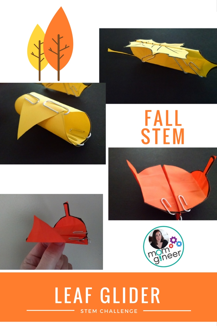 Simple Fall STEM Activity with Paper A Leaf Glider! momgineer