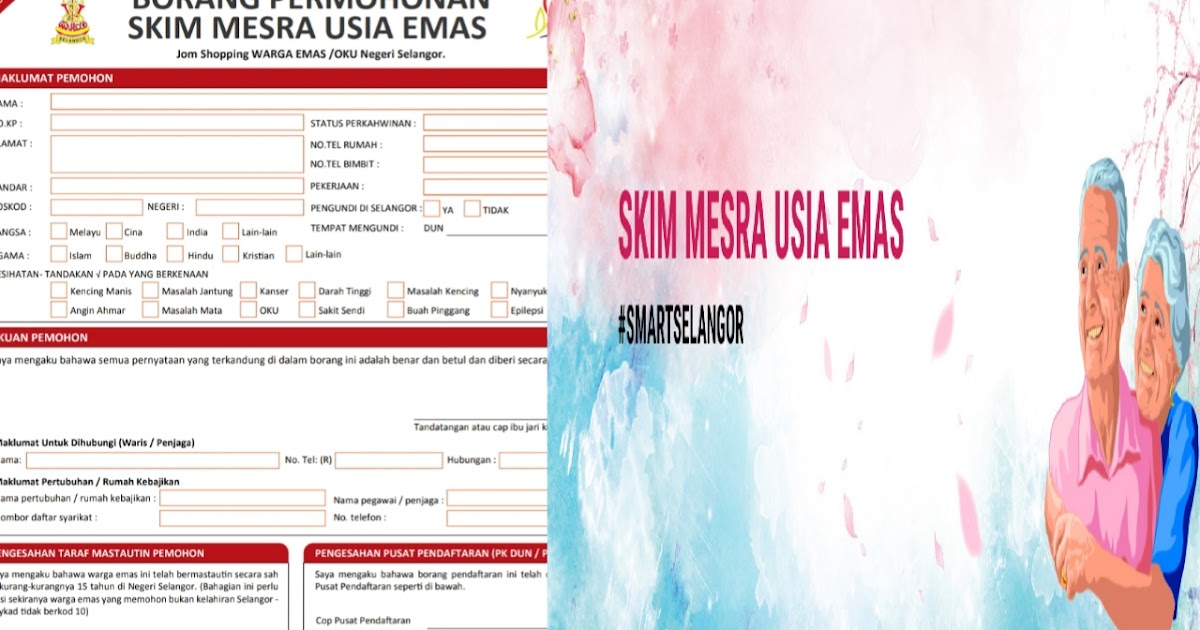 Permohonan Skim Mesra Usia Emas (SMUE) 2024 Online (Borang) MY PANDUAN