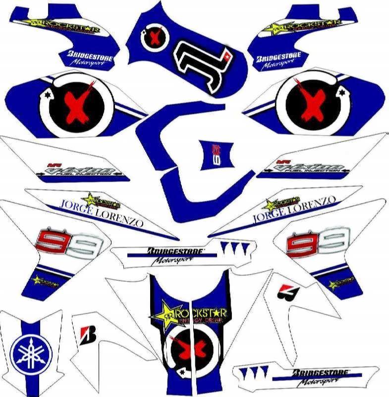 Decal Stiker New Vixion Lightning LORENZO Cutting Sticker
