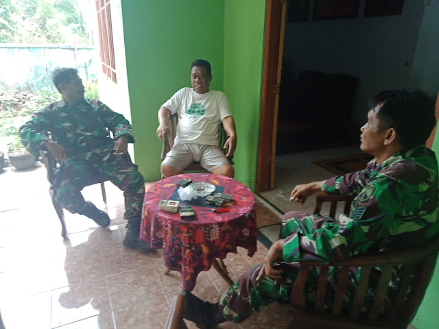 Danramil 22 Wonosari Jalin Silahturahmi Dengan Pensiunan