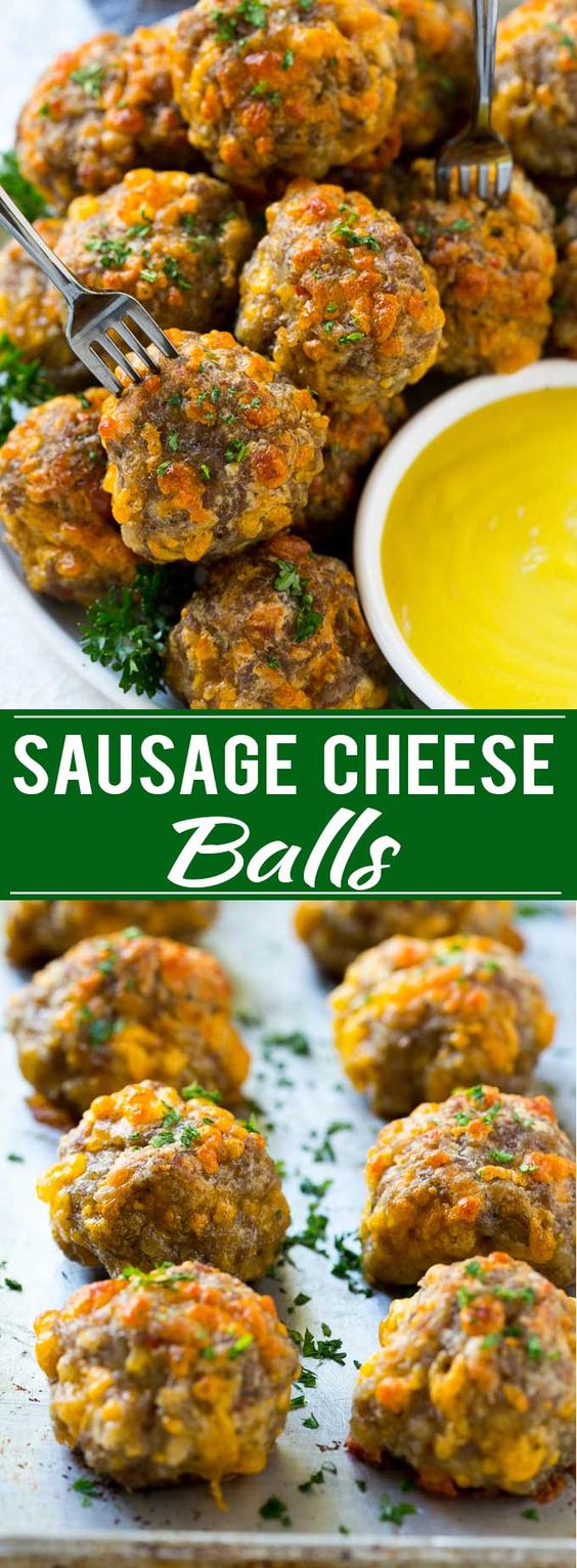 SAUSAGE CHEESE BALLS TOP MOTHER RECIPES