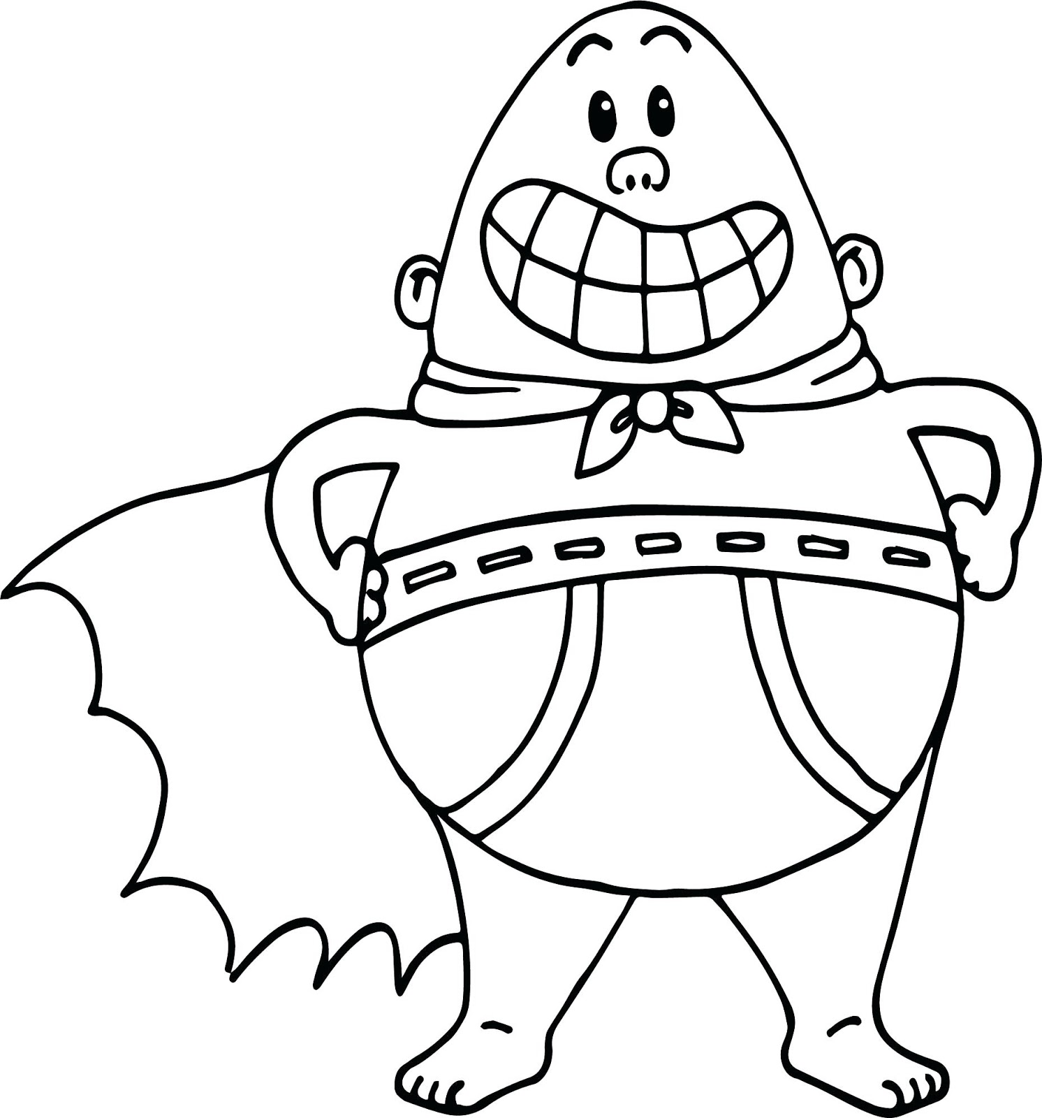 Captain Underpants Coloring Page Free Printable Coloring Pages For Kids