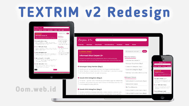 Download Template Textrim Redesign Gratis