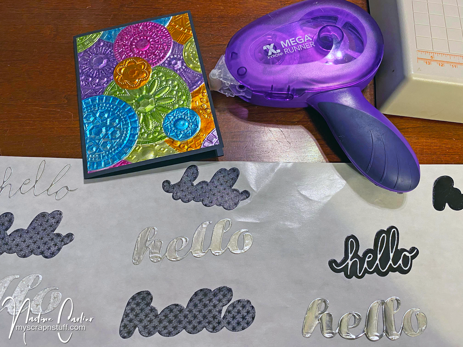 Using Copic Markers To Color On Foiled Paper Hello Cards Nadine Carlier