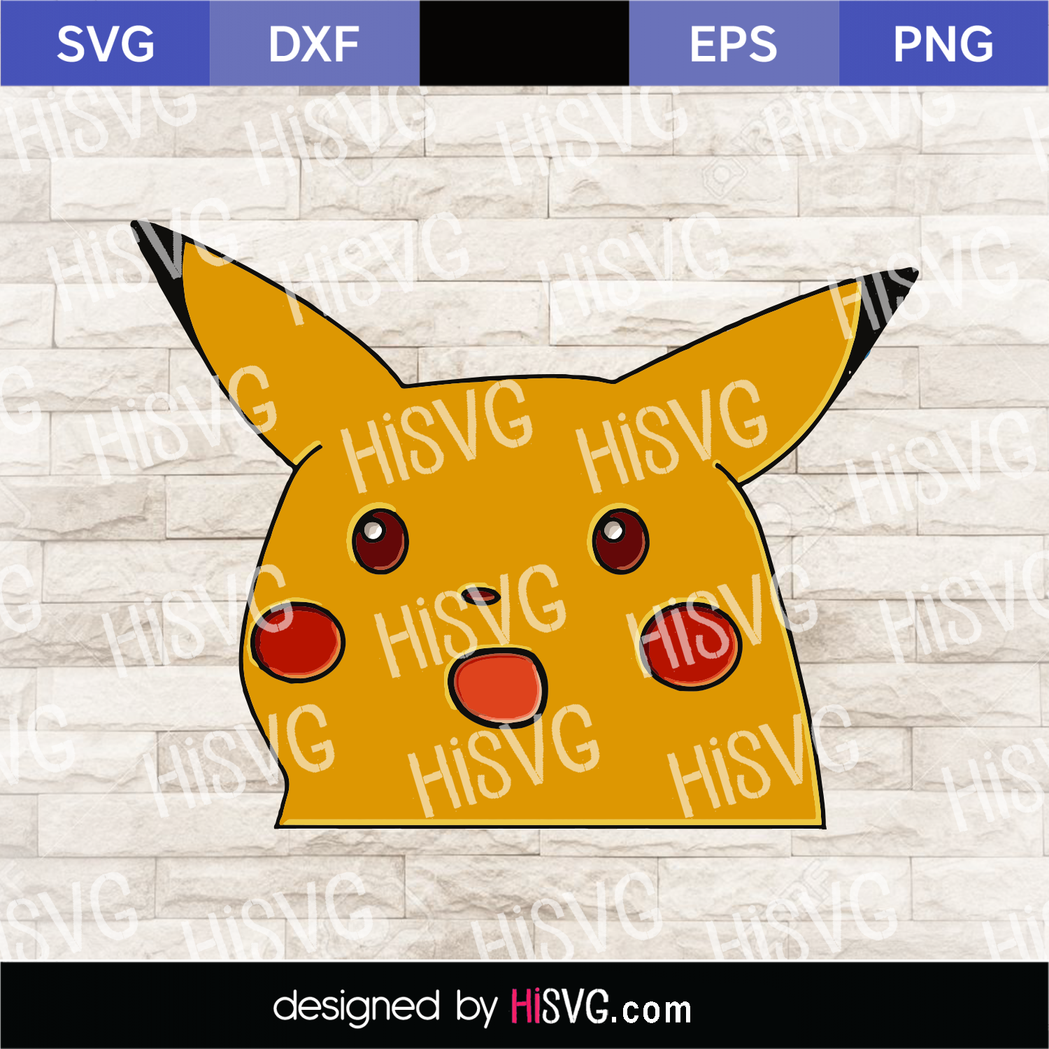 Download Surprised Pikachu Pokemon Svg Png Ai Pokemon Characters Animes Hi Svg PSD Mockup Templates