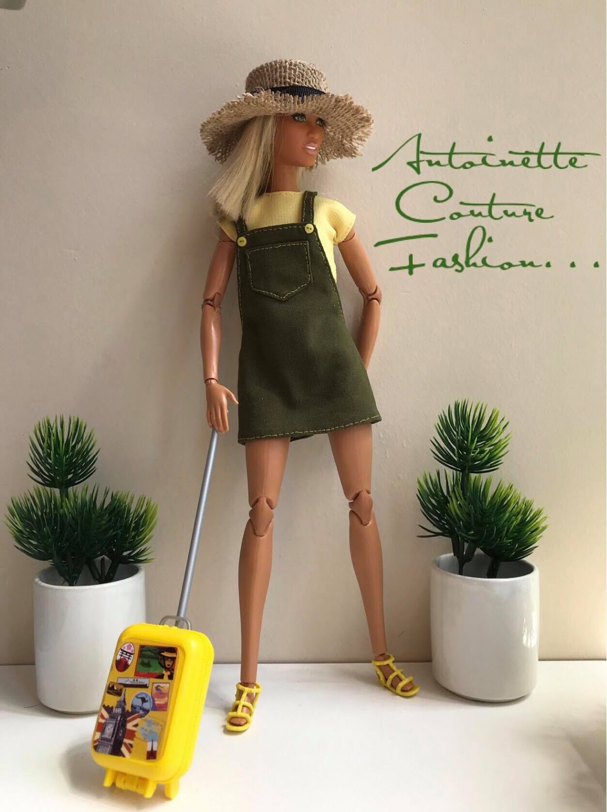 Fashion Dolls Couture Unlimited Sunshine 4 Pocket Front Overall