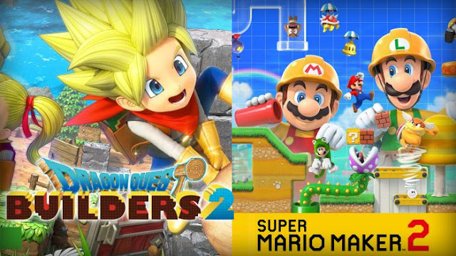 Super Mario Maker 2 (Switch) e Dragon Quest Builders 2 (Switch) em pré-venda na Loja Nintendo