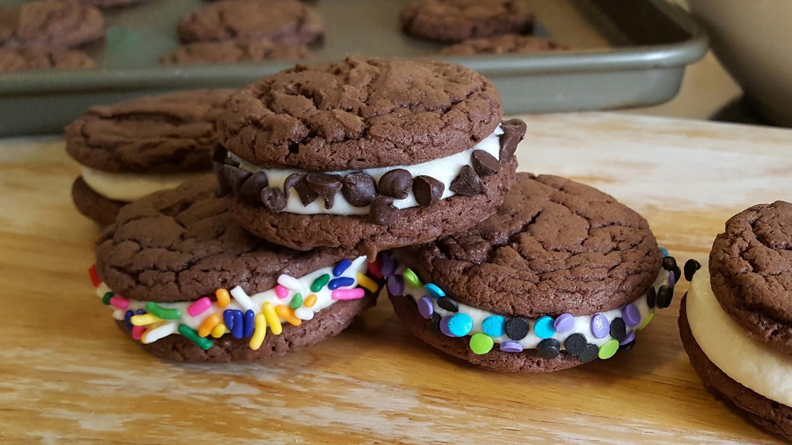 Comfort food and a book 3 Ingredient Homemade Oreo Sandwich Cookies