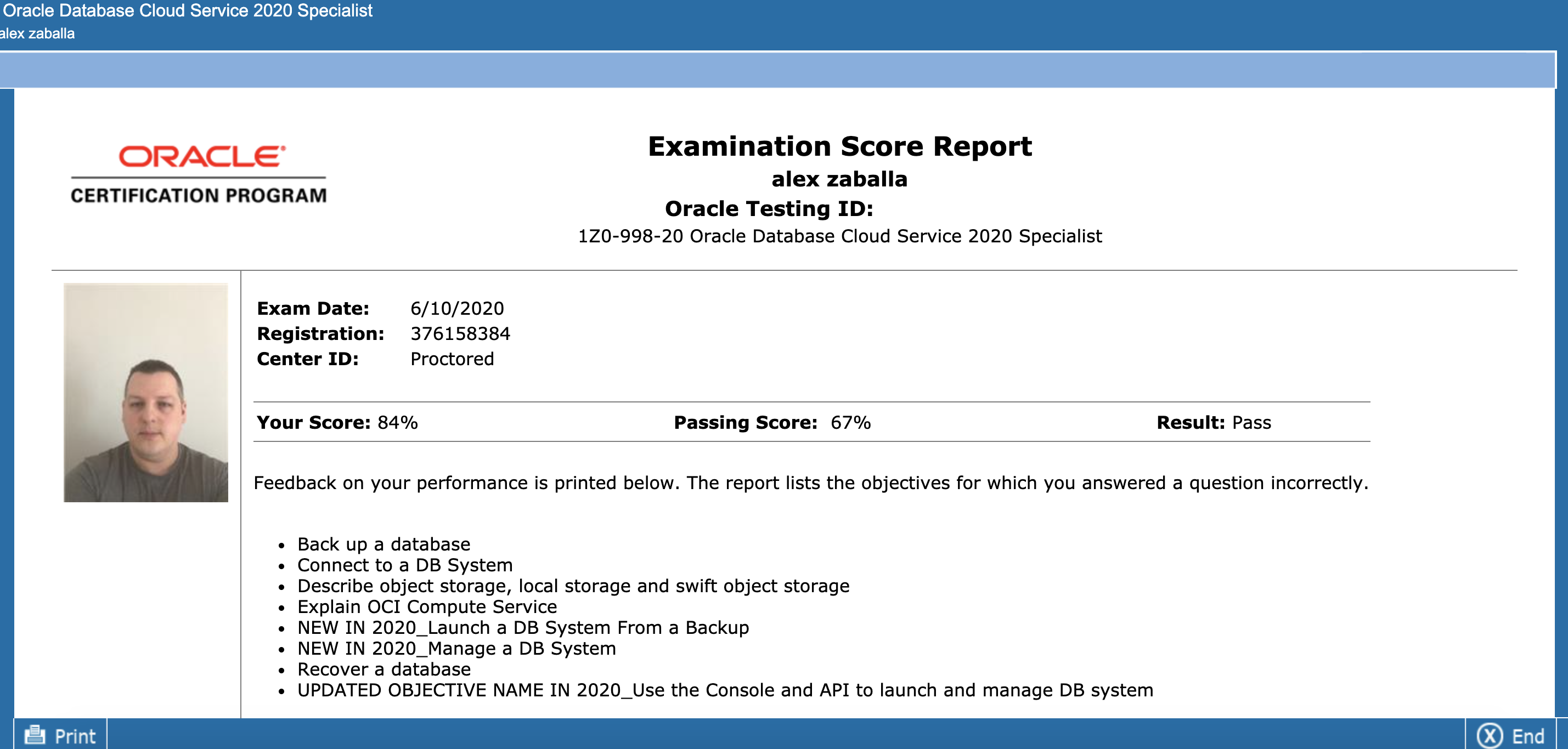 1Z0-1076-20 Latest Test Questions