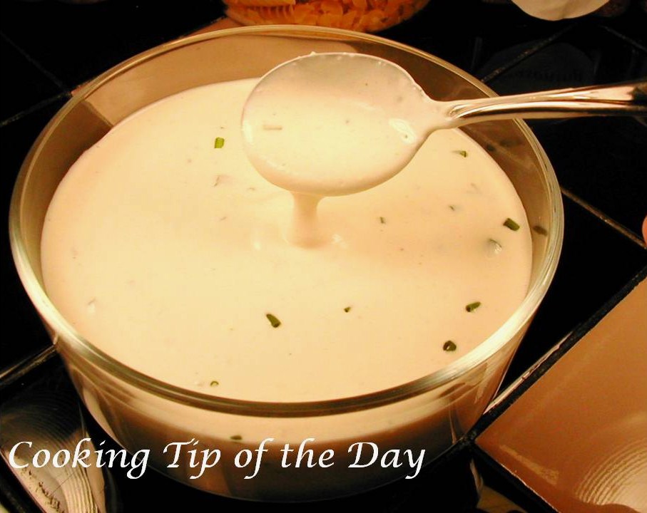 Cooking Tip of the Day Recipe Buttermilk Ranch Dressing