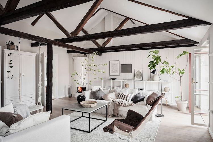 A Beautiful, Light-filled 19th Century Swedish Loft Apartment