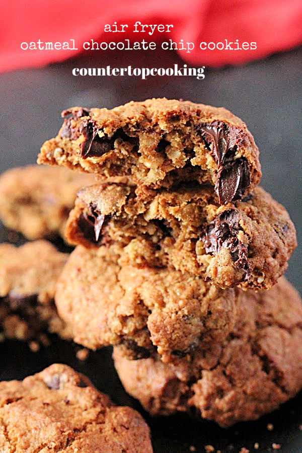 Air Fryer Oatmeal Chocolate Chip Cookies- Countertop Cooking #countertopcookingblog #airfryer #cookies #chocolatechip #oatmeal Air Fryer Oatmeal Chocolate Chip Cookies- Countertop Cooking #countertopcookingblog #airfryer #cookies #chocolatechip #oatmeal