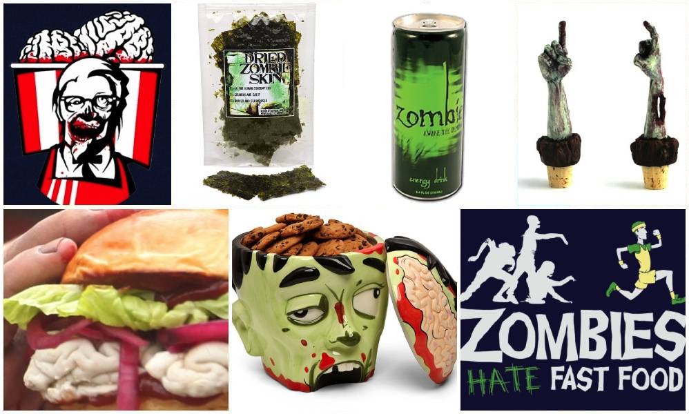 Zombies hate fast food. Small icon Post-Apocalypse food.