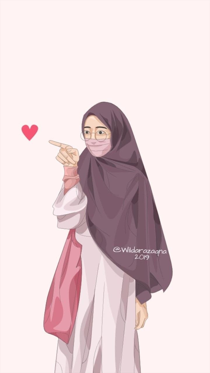contoh karakter kartun hijab yang unik dan menarik - Elinotes review