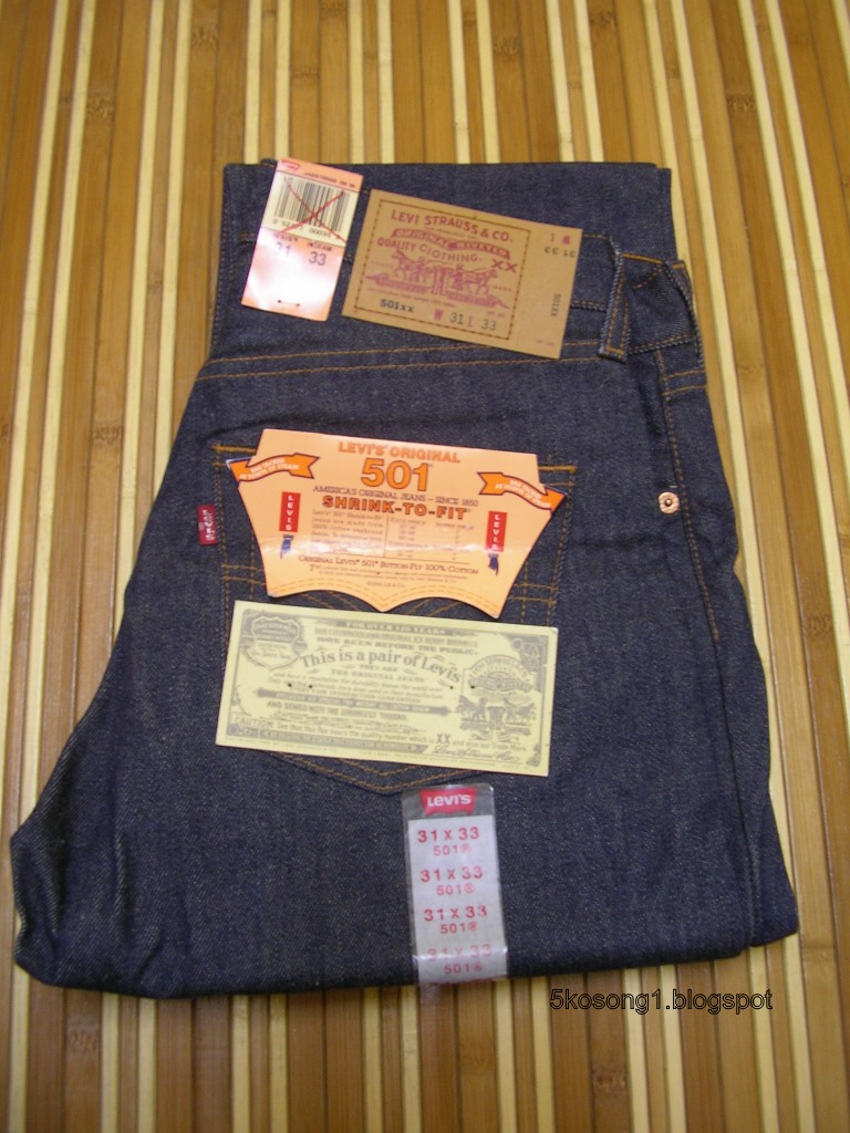 5kosong1: Levi's 501xx Shrink to Fit W31 L33 Made in Mexico
