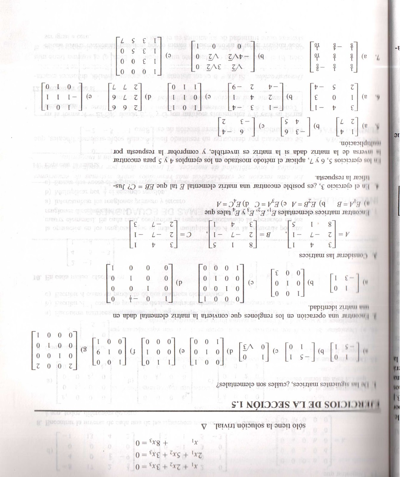 Actividades algebra lineal ubc