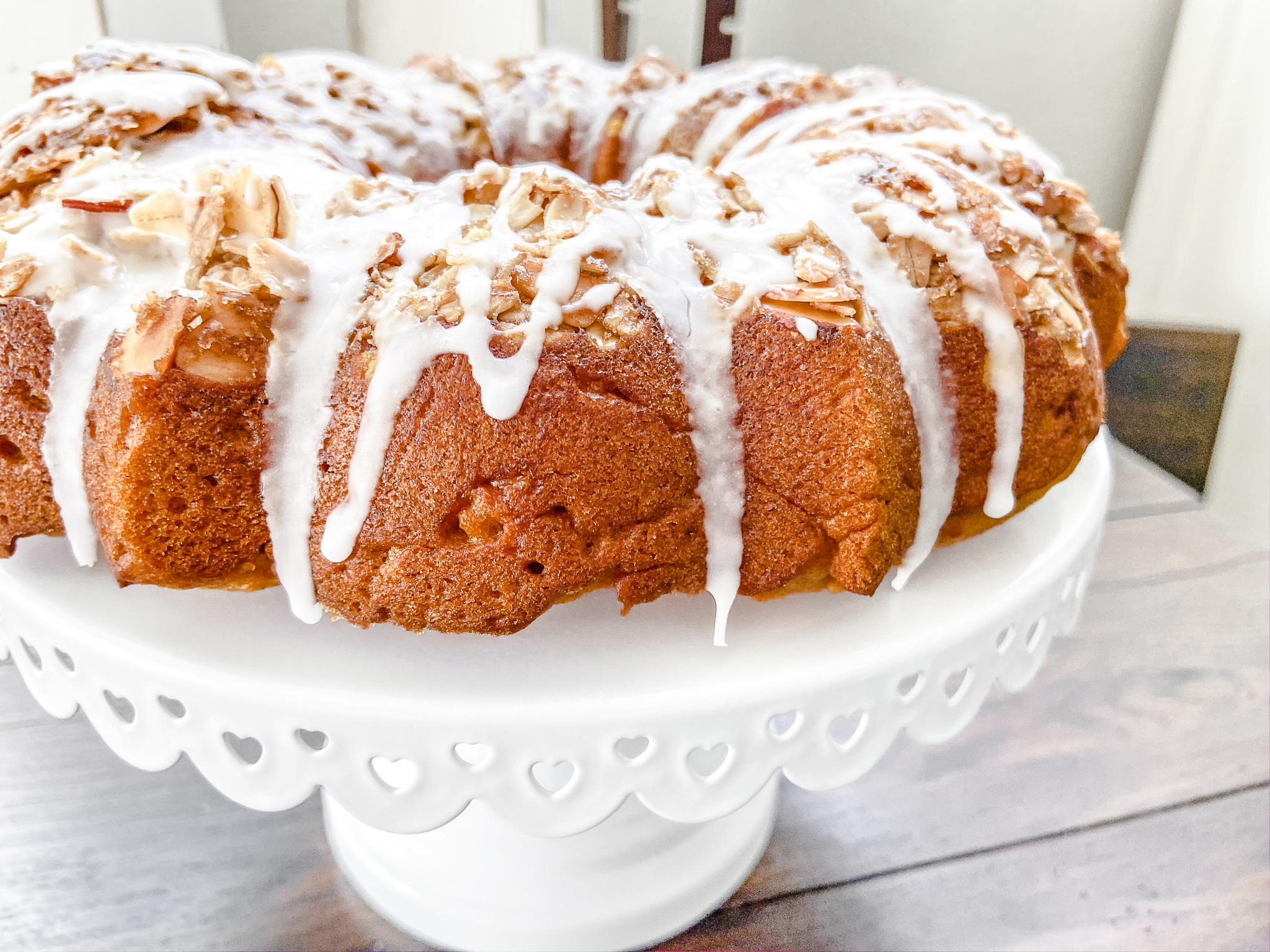Vegan Pumpkin Bundt Cake with Almond Crumble Topping Recipe Naturally Creative Mama